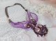 Parisienne ketting geborduurd met Swarovski kristallen, ivoorkleurige parels en rocailles