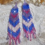 BO Constellation met Swarovski kristallen, Miyuki kralen en Tubes