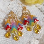 BO Garden Flowers met Swarovski kristallen en Lucite bloemen in verschillende kleuren