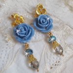 Bell'issim Pink Blue Bearded Boards gemaakt met Swarovski kristallen en Bohemian Crystal