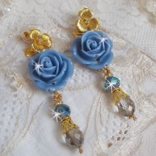 Bell'issim Pink Blue Bearded Boards gemaakt met Swarovski kristallen en Bohemian Crystal