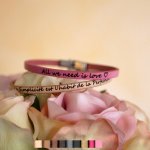 Aanpasbare fijne lederen armband voor vrouwen 