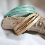 Leren armband voor vrouwen, 3 slagen, gemiddelde breedte