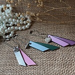 Porte-clefs duo de cuirs et charme personnalisable par gravure