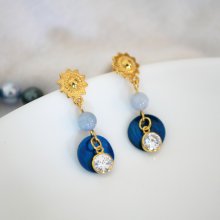 Oorbellen uit de collectie 'Les nacrées' Blauw