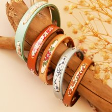 Florâme armband te personaliseren met Liberty koord en lederkleur