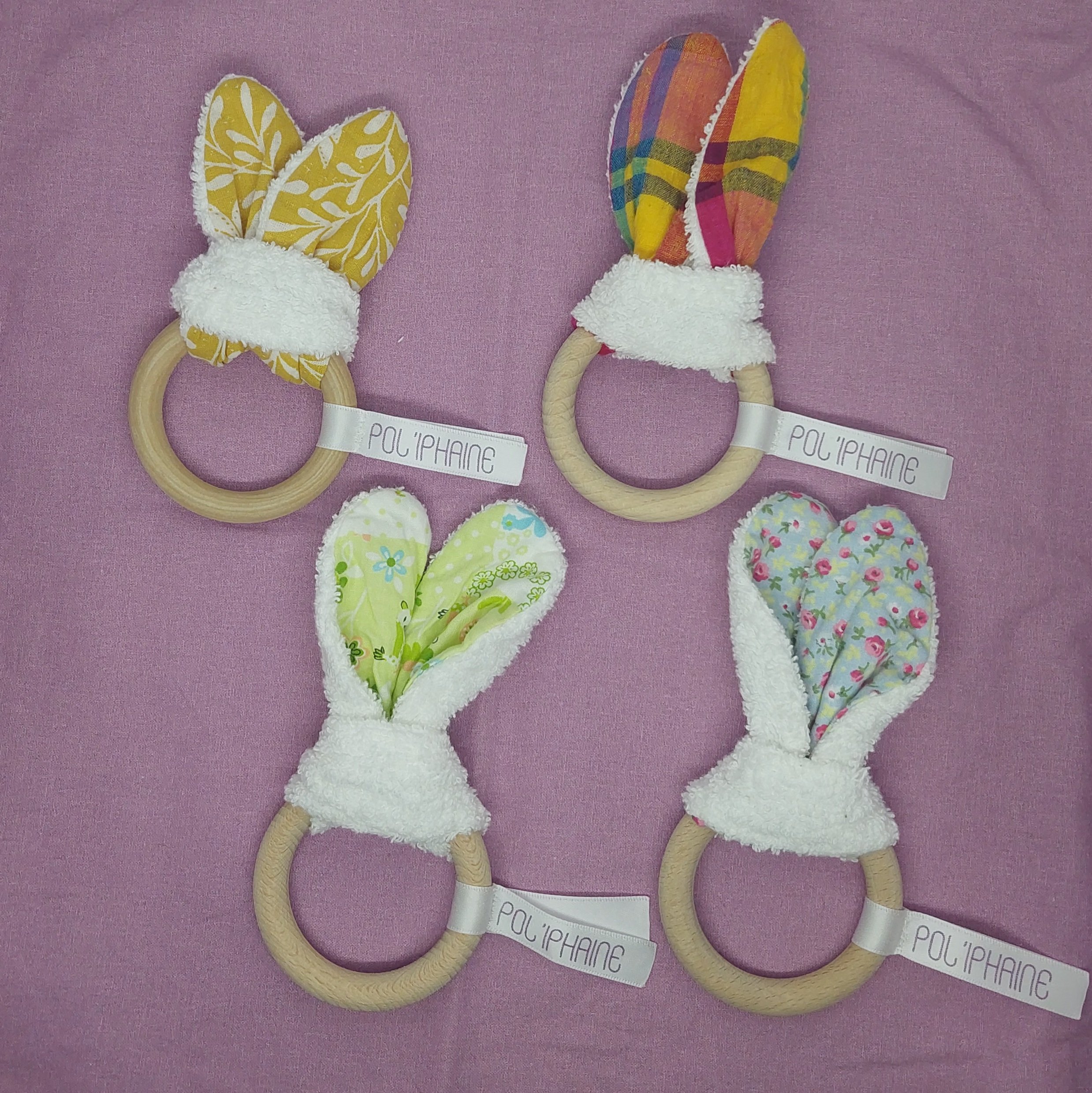 Déco lapin pour chambre de bébé Jaune