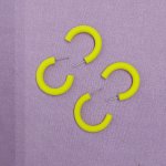 Créoles jaune citron unies et mat