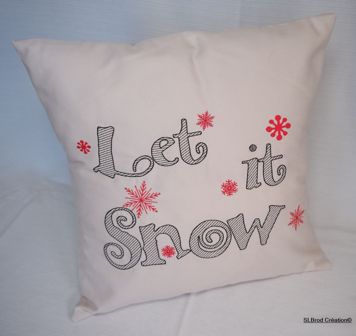 Laat het sneeuwen kussenhoes