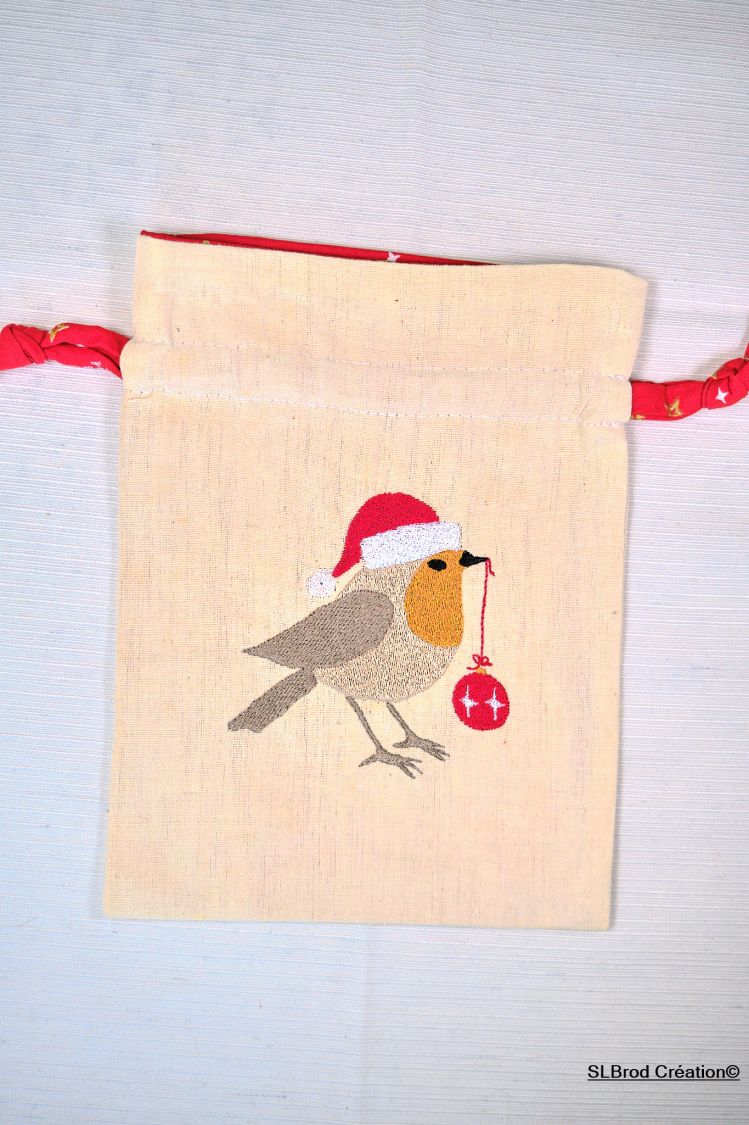 Kleine kerstbuidel Rouge gorge