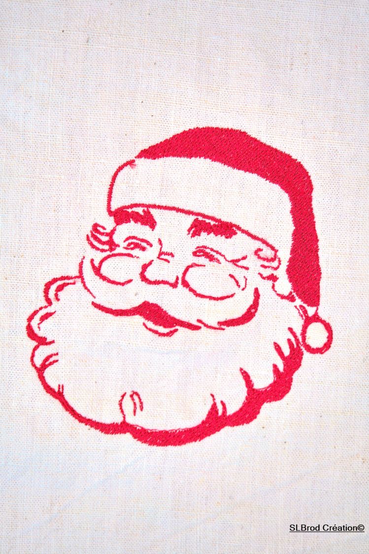 Kerstmannengezichtje kersttas