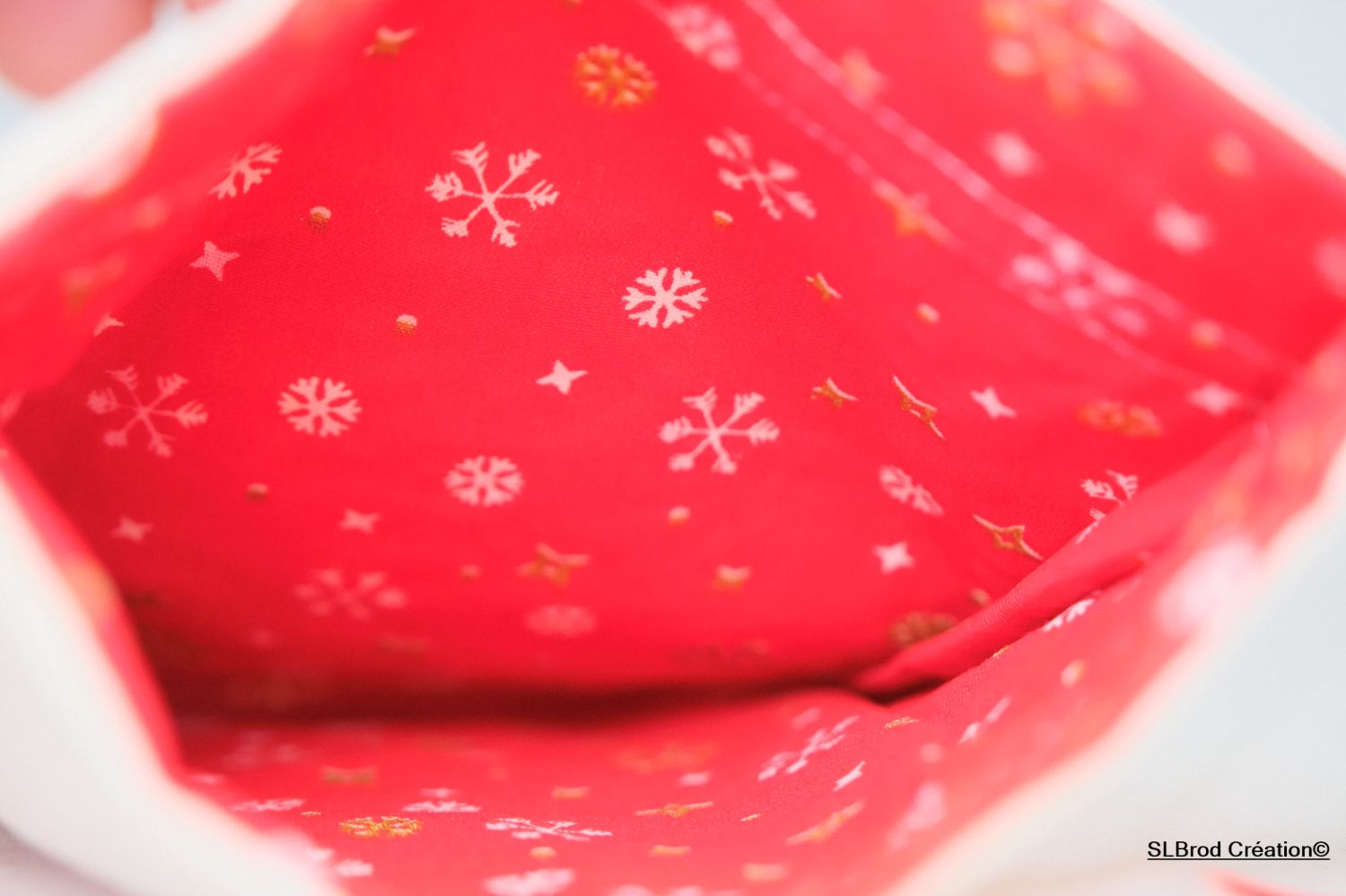 Kerstmannengezichtje kersttas