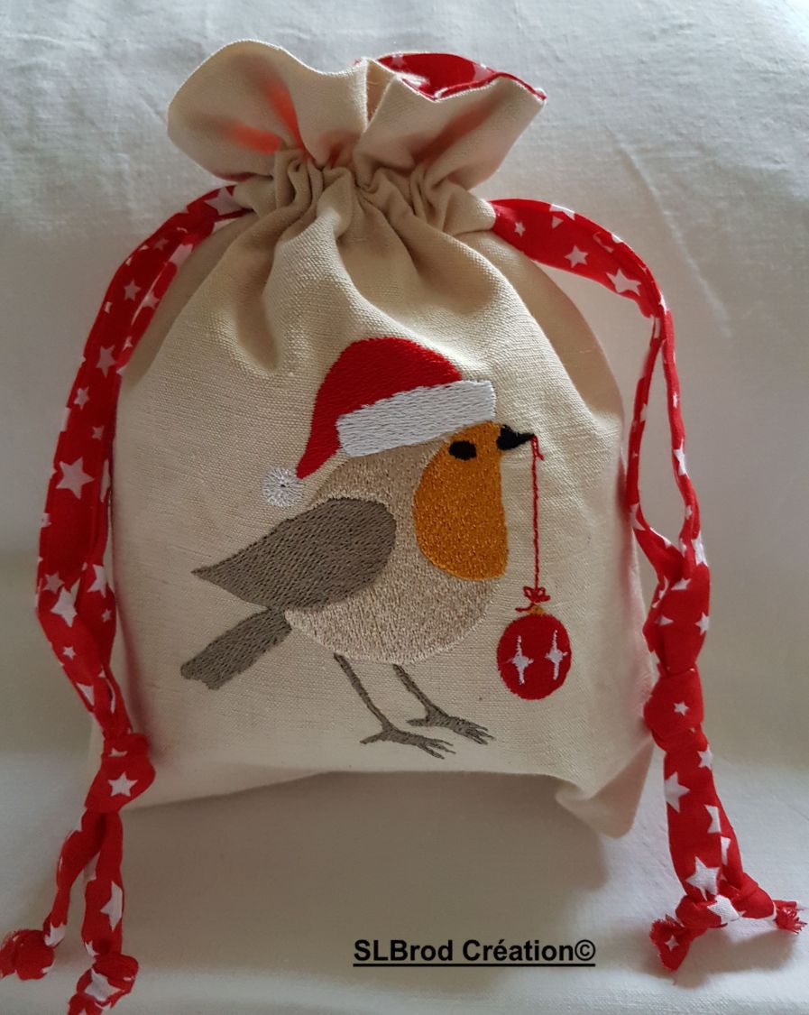 Kleine kerstbuidel Rouge gorge