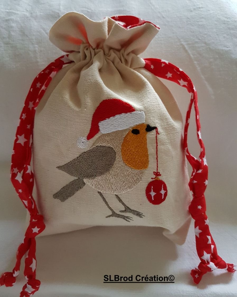 Kleine kerstbuidel Rouge gorge