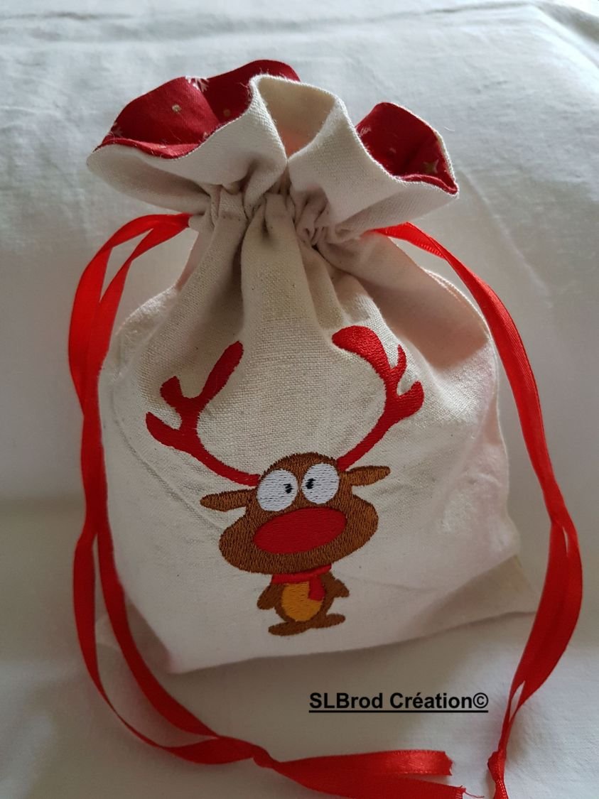 Klein rendier kersttasje