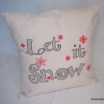 Laat het sneeuwen kussenhoes