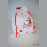 Kerstmis teddybeer middelgroot rood