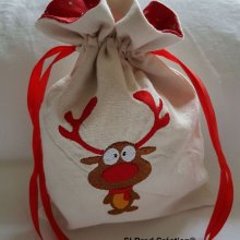 Klein rendier kersttasje
